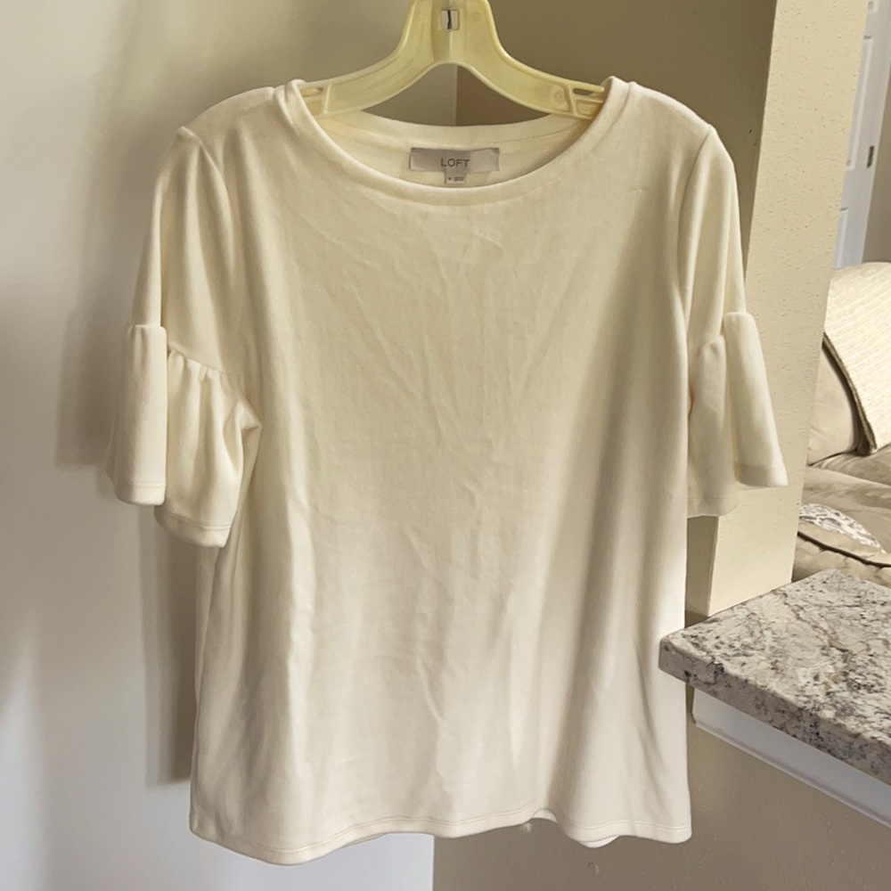 Ann Taylor crush velvet top